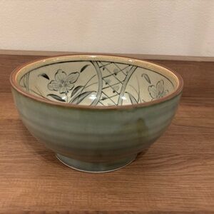 One Japanese Tobe Ware Ramen Noodle Bowl Chizan Kiln